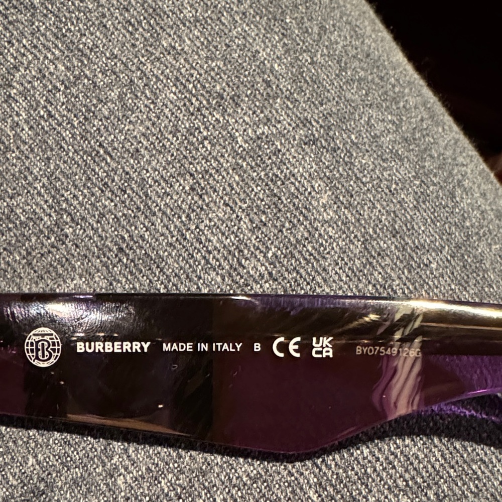 Burberry Purple and Black Women’s Sunglasses - Full Inclusion NIB - Picture 11 of 16